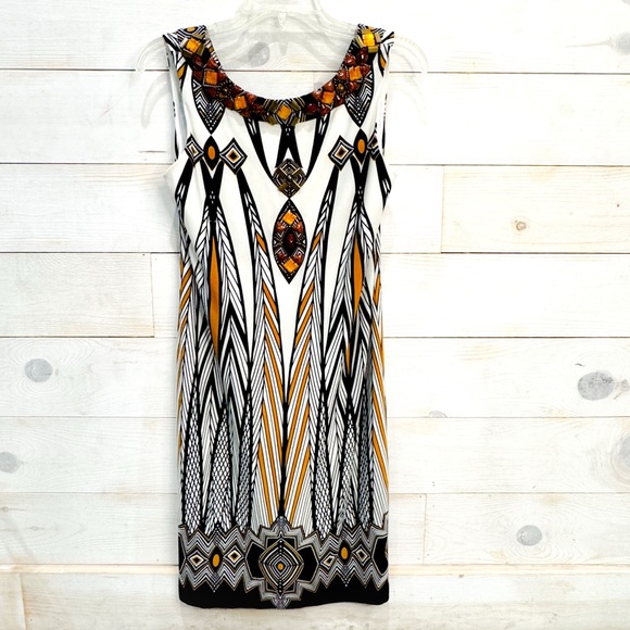 Muse by Boston Proper embellished/ jeweled shift dress - Picture 2 of 7